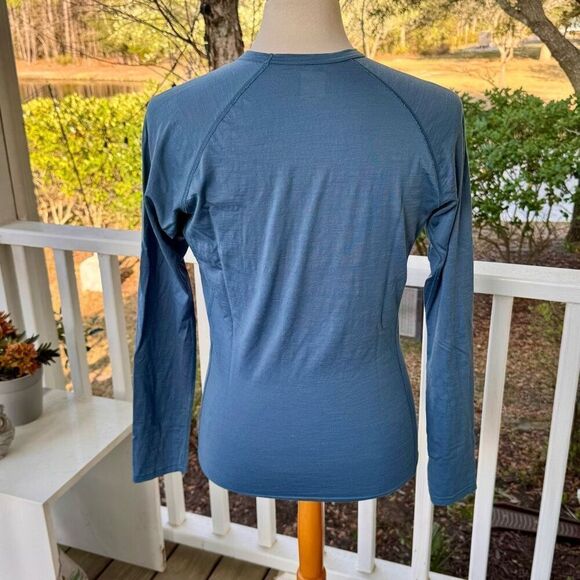 Icebreaker Bodyfit 200 Merino wool base layer. Blue. - Picture 4 of 7